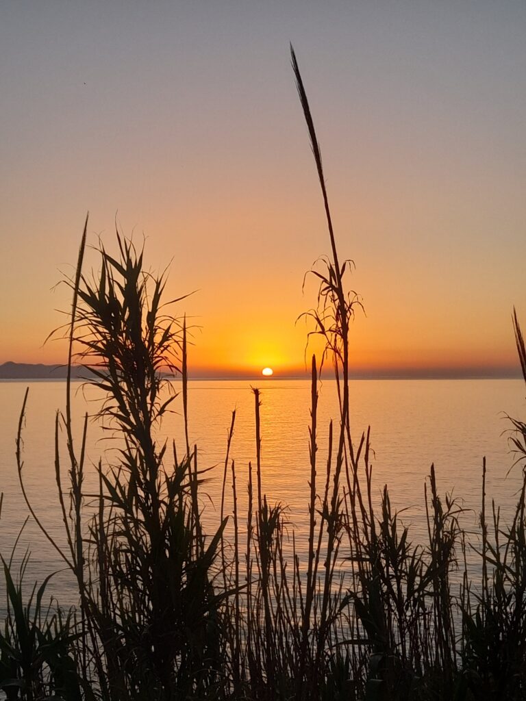 coucher du soleil, détente, bien-être